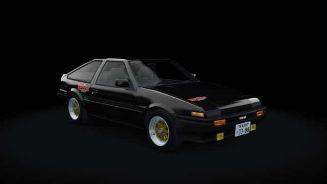 Touge Workshhop Toyota Sprinter Trueno Ae86 Redsun Spec for Assetto Corsa