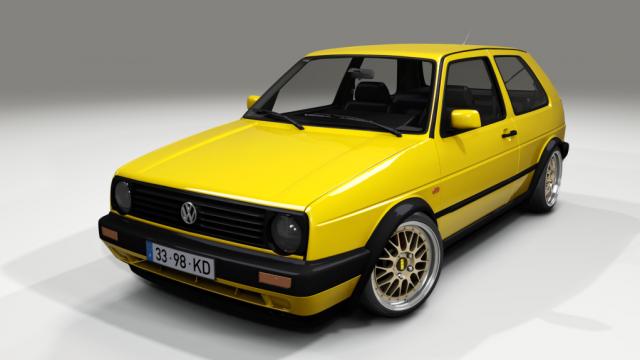 Volkswagen Golf Mk2 GTD Swap 1.9TDi 110HP for Assetto Corsa