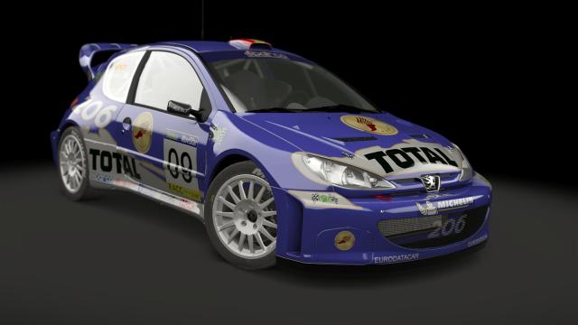 Peugeot 206 WRC for Assetto Corsa