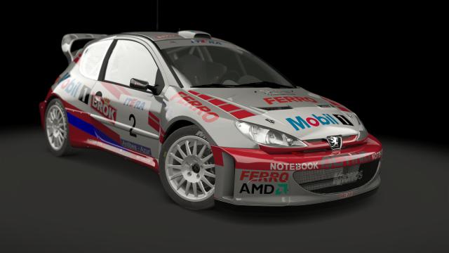 Peugeot 206 WRC for Assetto Corsa