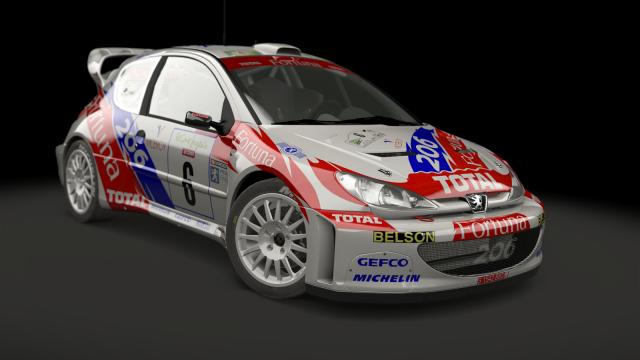 Peugeot 206 WRC for Assetto Corsa