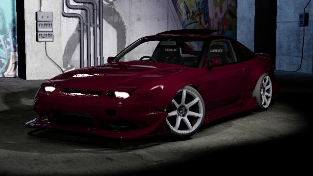 Gusto Nissan 180sx Origin AgreesiveLine для Assetto Corsa