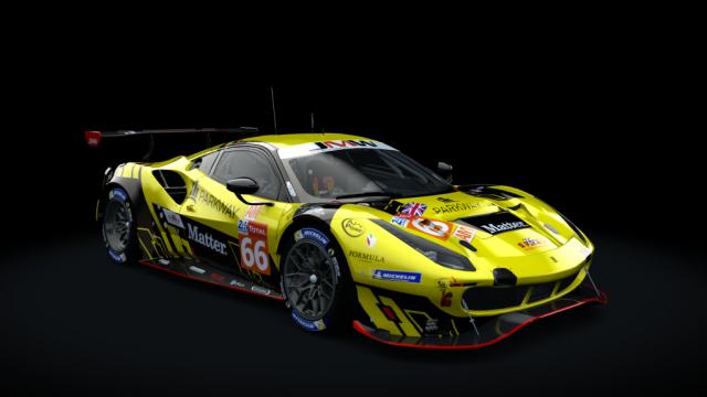 Ferrari 488 GTE Evo 2018 Le Mans Spec Michelotto for Assetto Corsa