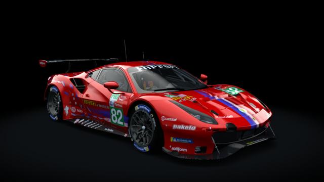 Ferrari 488 GTE Evo 2018 Le Mans Spec Michelotto for Assetto Corsa