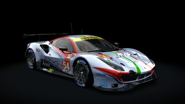 Ferrari 488 GTE Evo 2018 Le Mans Spec Michelotto for Assetto Corsa