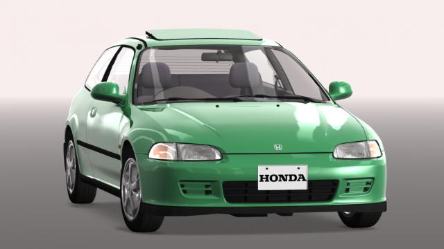 Honda Civic (EG6) SiR open sunroof for Assetto Corsa