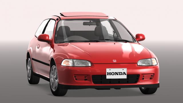 Honda Civic (EG6) SiR open sunroof for Assetto Corsa