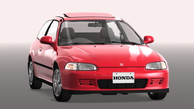 Honda Civic (EG6) SiR open sunroof for Assetto Corsa