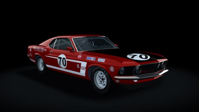 Boss Mustang 1969 для Assetto Corsa