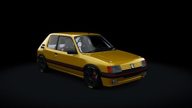 Peugeot 205 GTI 1.9 Gutmann T16v 222cv для Assetto Corsa
