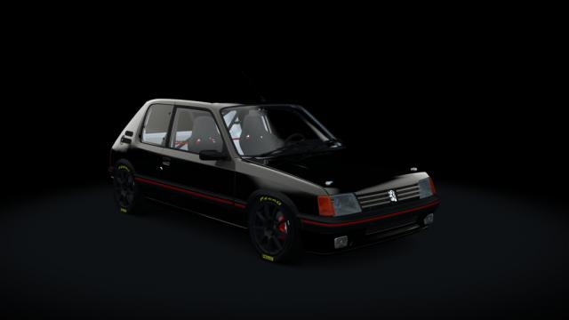 Peugeot 205 GTI 1.9 Gutmann T16v 222cv для Assetto Corsa