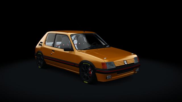 Peugeot 205 GTI 1.9 Gutmann T16v 222cv для Assetto Corsa