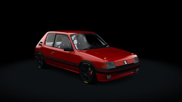 Peugeot 205 GTI 1.9 Gutmann T16v 222cv для Assetto Corsa
