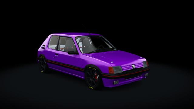 Peugeot 205 GTI 1.9 Gutmann T16v 222cv для Assetto Corsa