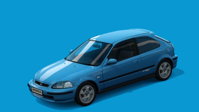 Honda civic ek4 stock 1995-1996 для Assetto Corsa