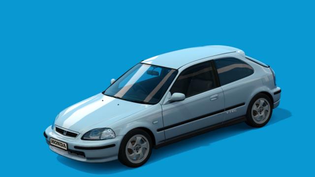 Honda civic ek4 stock 1995-1996 для Assetto Corsa