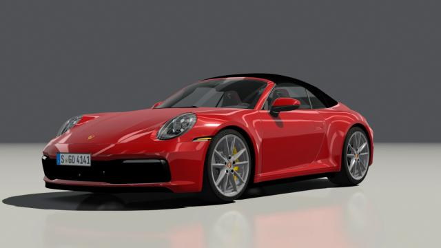 Porsche 992 4S Cabriolet 2020 cw/roof для Assetto Corsa