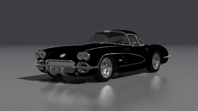 Chevrolet Corvette C1 (hardtop) 1960 для Assetto Corsa