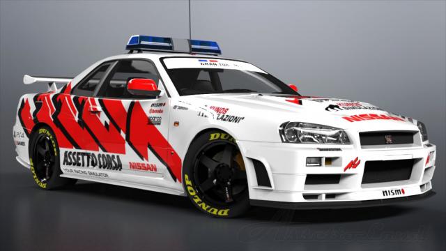 Nissan GRAN TURISMO SKYLINE GT-R (PaceCar) ’01 for Assetto Corsa