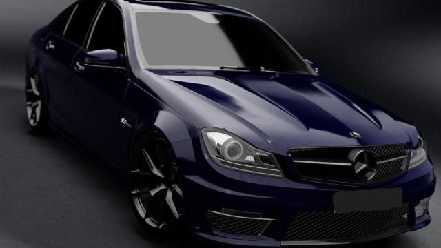 Mercedes C63 AMG для Assetto Corsa