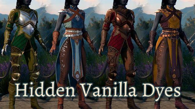 Hidden Vanilla Dyes for Baldur's Gate 3