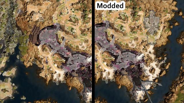 Улучшенная карта / Crispy Map - Double Resolution of World Map для Baldur's Gate 3