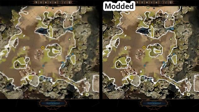 Crispy Map - Double Resolution of World Map for Baldur's Gate 3
