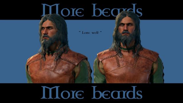 More beards для Baldur's Gate 3