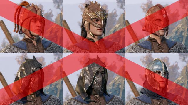 Скрытые шлемы / Hidden Helmets для Baldur's Gate 3