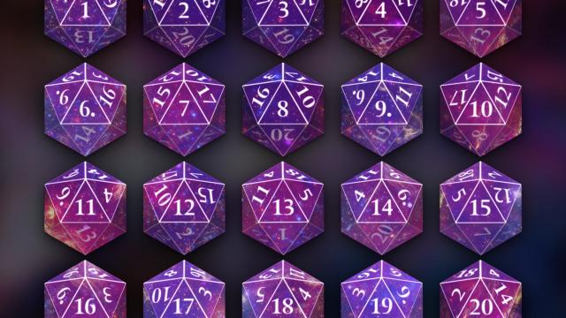 Galaxy Dice Set for Baldur's Gate 3