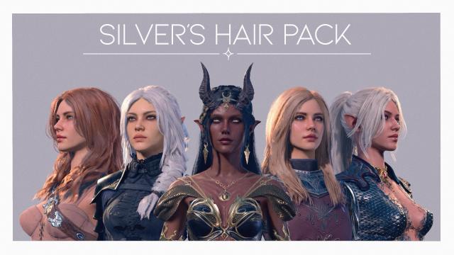 Silver's Hair Pack for Baldur's Gate 3