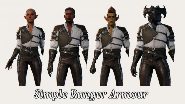 Ranger's Leather Armor for Baldur's Gate 3
