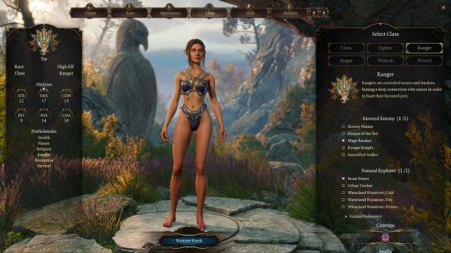 Nightsong Topless Skimpy and Black Outfits for Baldur's Gate 3