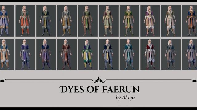 Dyes of Faerun for Baldur's Gate 3