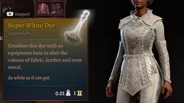 Super White Dye для Baldur's Gate 3