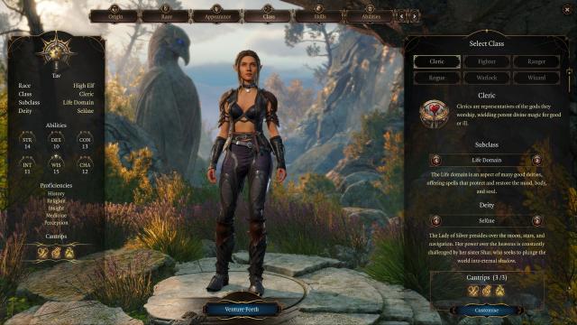Biker Outfit and 3 Black Outfits For Human Elf Tiefling and Githyanki Women for Baldur's Gate 3