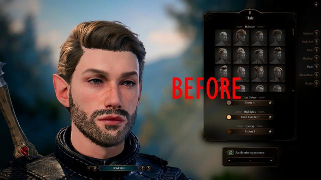 HD Hair and Beards v1.1.0 for Baldur's Gate 3