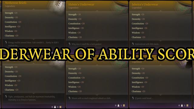 Underwear of Ability Scores