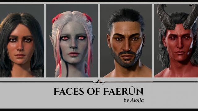 Faces of Faerun for Baldur's Gate 3