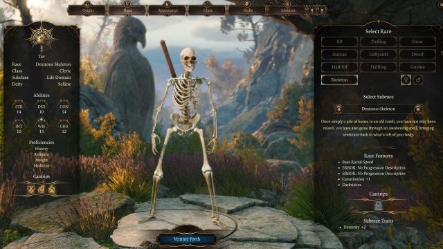 Playable Skeletons for Baldur's Gate 3