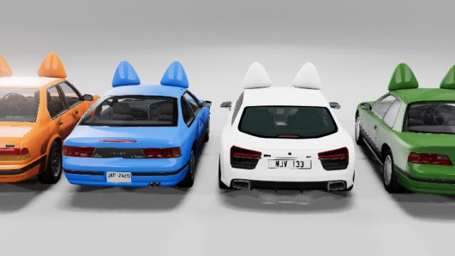 Cat Ears Roof Accessories for BeamNG Drive