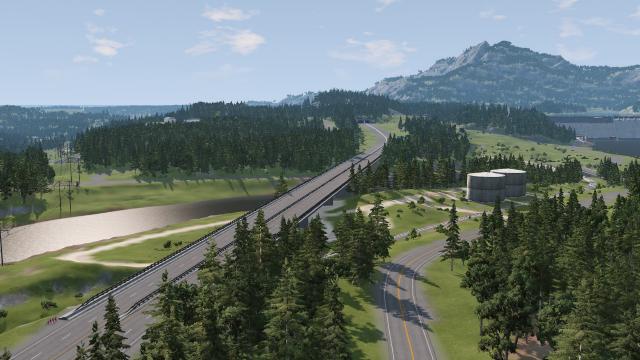 River Highway для BeamNG Drive