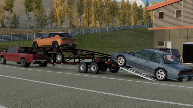 Grant Gooseneck Wedge Car Trailer for BeamNG Drive