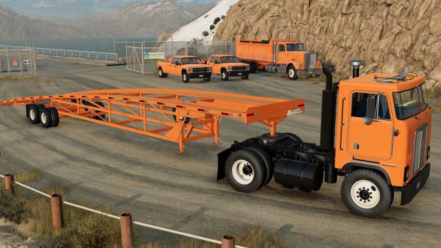 Grant Gooseneck Wedge Car Trailer for BeamNG Drive