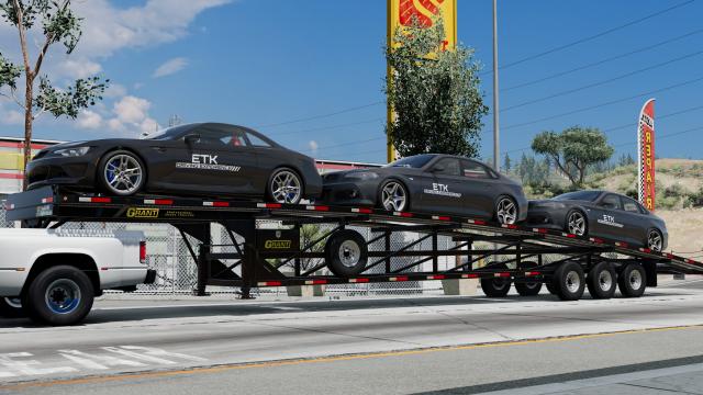 Grant Gooseneck Wedge Car Trailer for BeamNG Drive