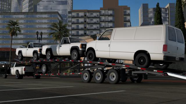 Grant Gooseneck Wedge Car Trailer for BeamNG Drive