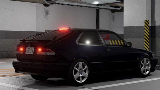 Saab 9-3 Aero Coupe для BeamNG Drive