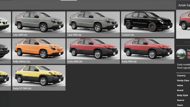 2001-2005 Pontiac Aztek для BeamNG Drive