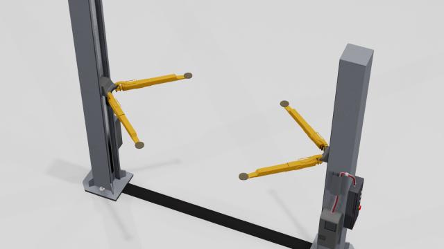 Two-Post Lift for BeamNG Drive