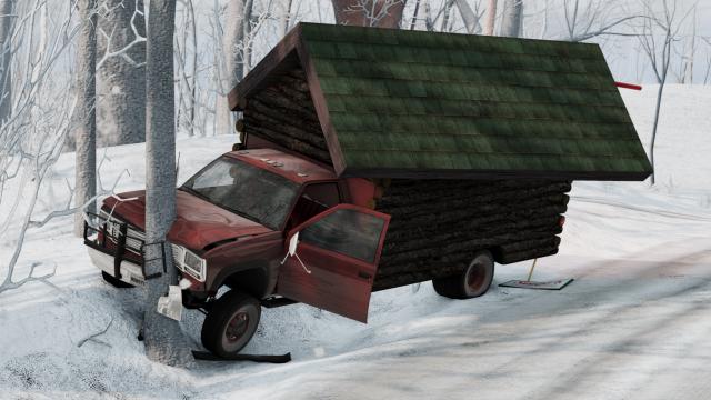 'Santa's Mobile Workshop' Gavril D45 for BeamNG Drive